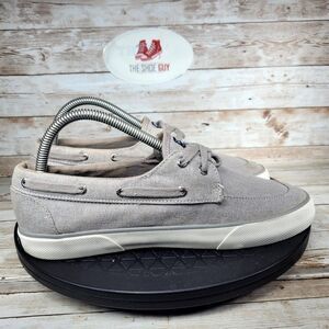 Sperry Pier Boat Women's Size 8.5 Sparkle Canvas Slip On Grey Casual Shoes